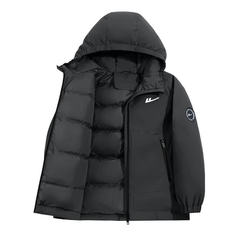 WARRIOR WARRIOR Kids Down Jackets Hooded Moderate Down Jacket Moderate