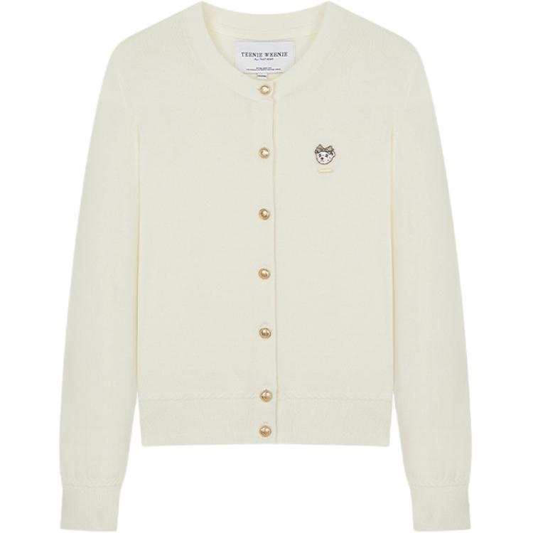 Teenie Weenie Sweaters Women's Crew Neck Moderate Cardigan