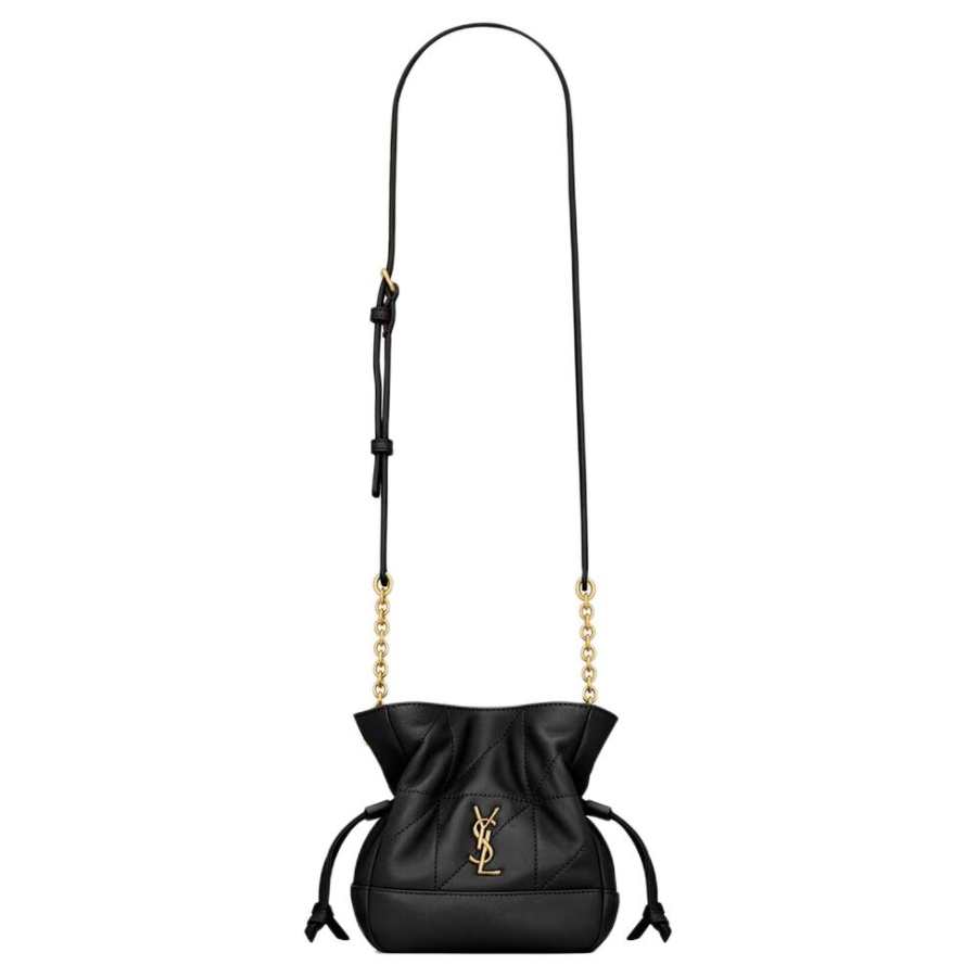 SAINT LAURENT Jamie Sheepskin Crossbody Bags Mini Women's Black