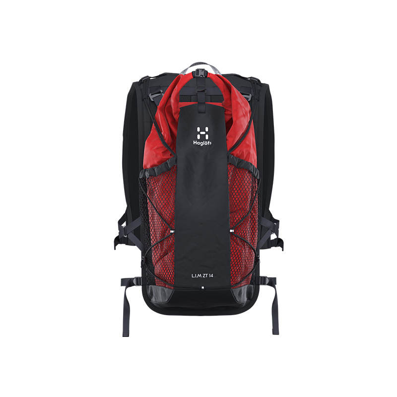 HAGLÖFS 14L Outdoor Bags Recycled Fabric Black & Red Unisex