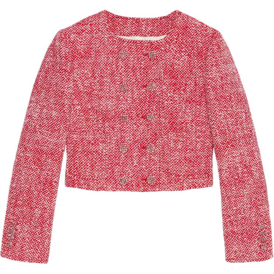 GUCCI GUCCI Tweed Jacket 'Red/White'
