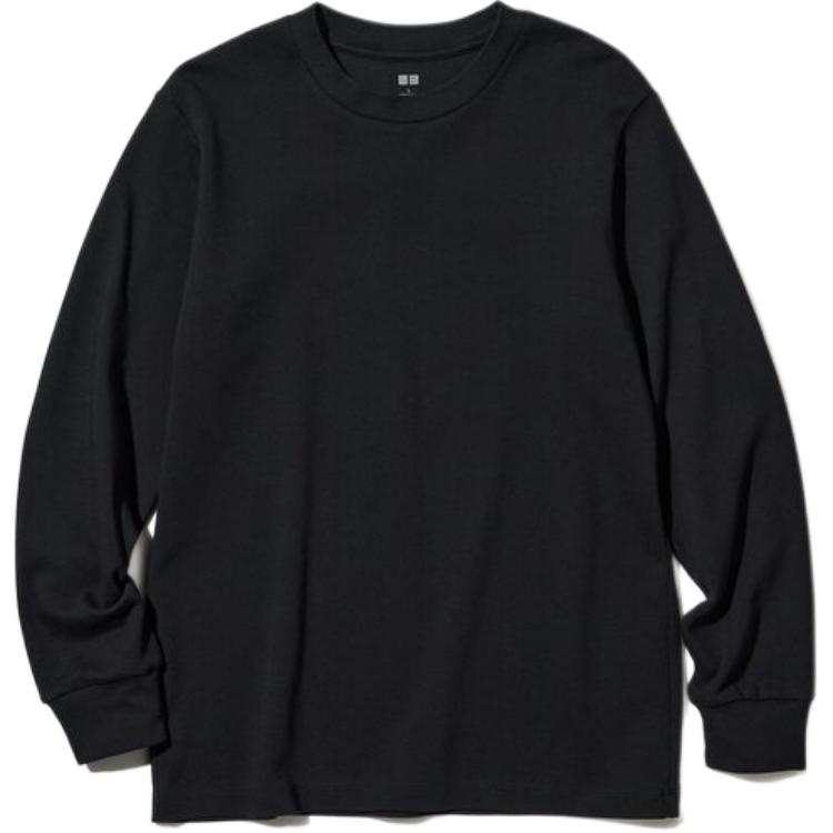 UNIQLO T Shirts Men's Black Crew Neck