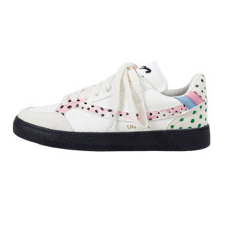 URIMERA Trendy Cow Polka Dot Microfiber Leather Abrasion Resistant Lightweight Breathable
