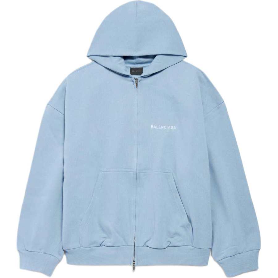 Balenciaga Zip-Up Logo Printed Jacket