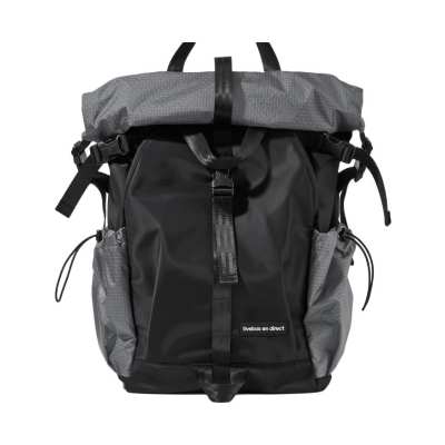 LIVEBOX EN DIRECT Nylon Fabric Backpack Large Men's Solid Color