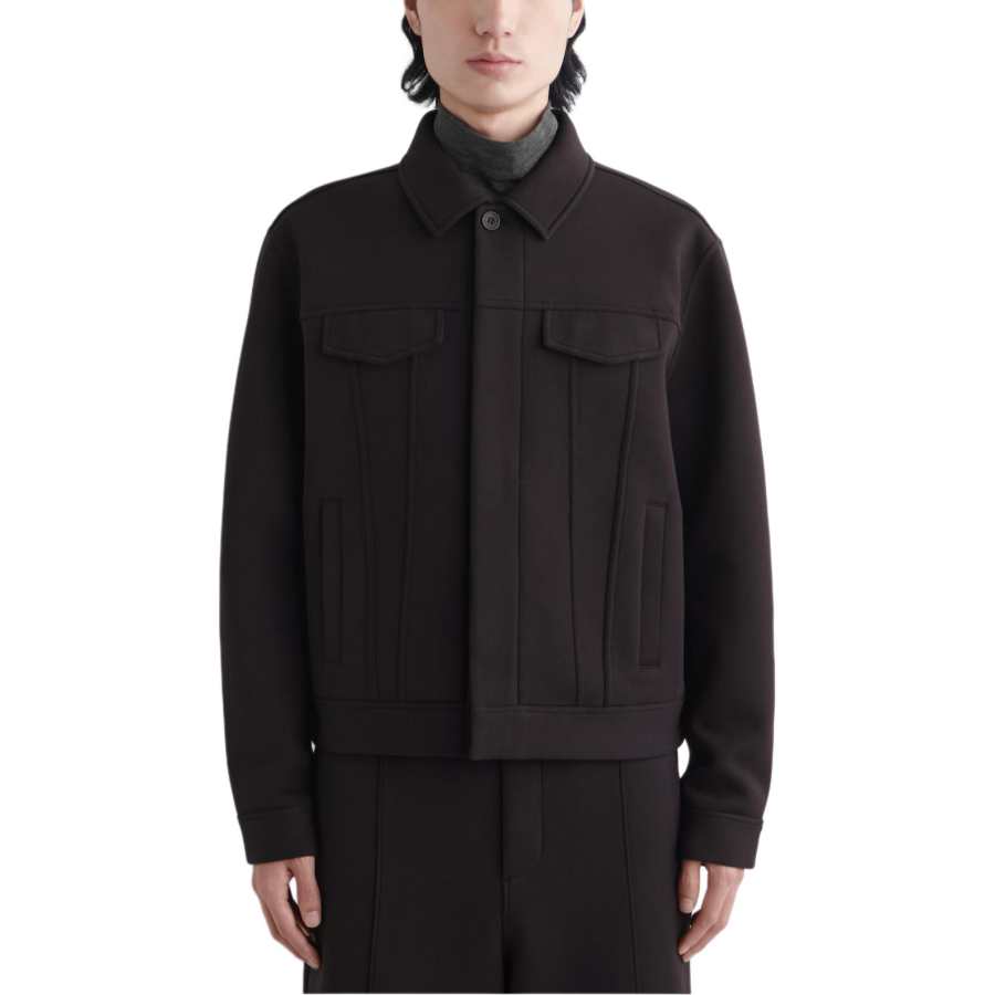 COS COS Jackets Men's Brown Lapel Moderate Other
