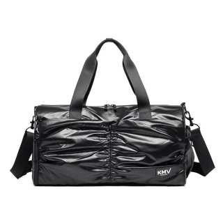 KMV Polyurethane Crossbody Bag, Training Bag, Yoga Bag, Gym Bag Medium Unisex Rainbow Rose Gold Diamond Silver