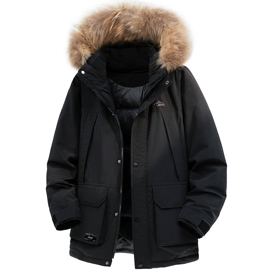 Jeep Jeep Down Jackets Unisex Thickened Parka Down Jacket