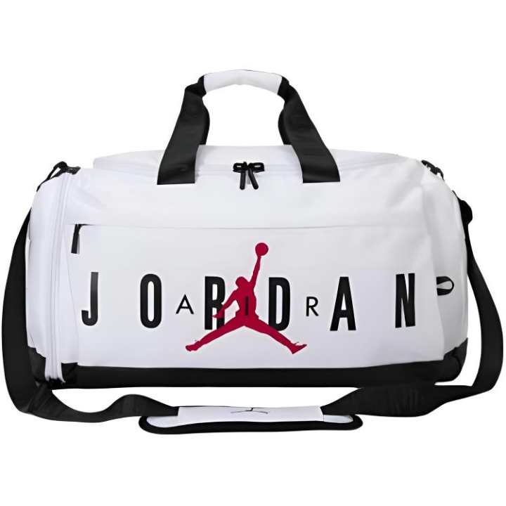 Jordan Jordan Polyester One Shoulder Crossbody Travel Bag Unisex White