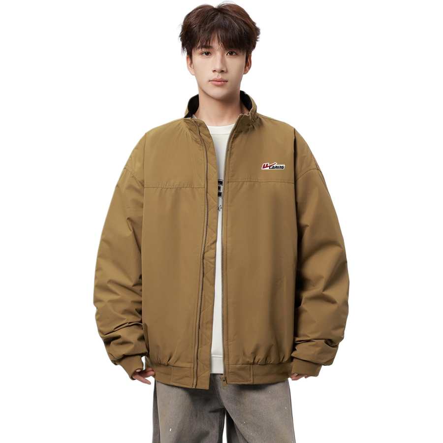 WARRIOR WARRIOR Puffer Jackets Unisex Stand Collar Thickened Puffer Jacket