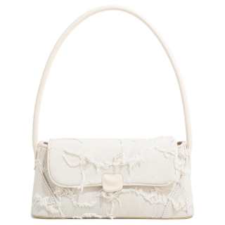 MACKJANICE Synthetic Leather Shoulder Bag Regular Women's White