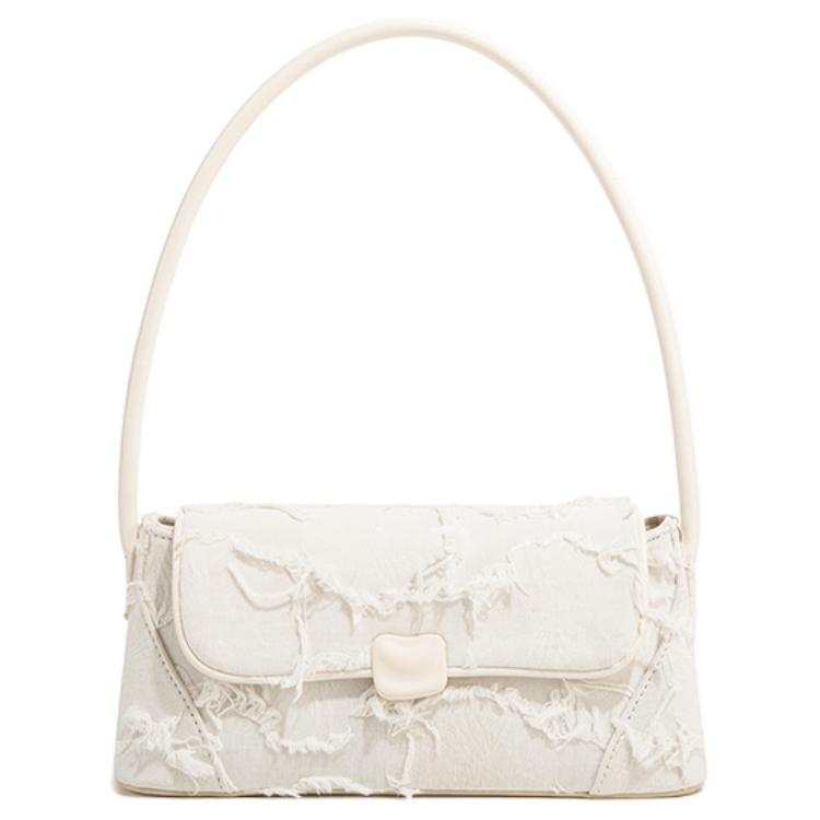 MACKJANICE Synthetic Leather Shoulder Bag Regular Women's White