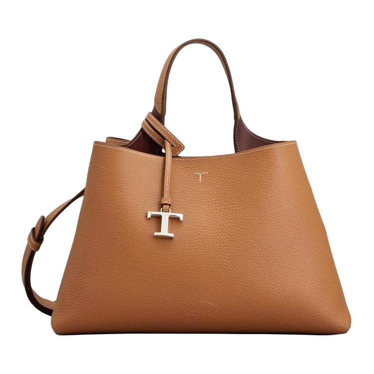TOD'S Timeless Cow Leather Handbag Small Women's Brown