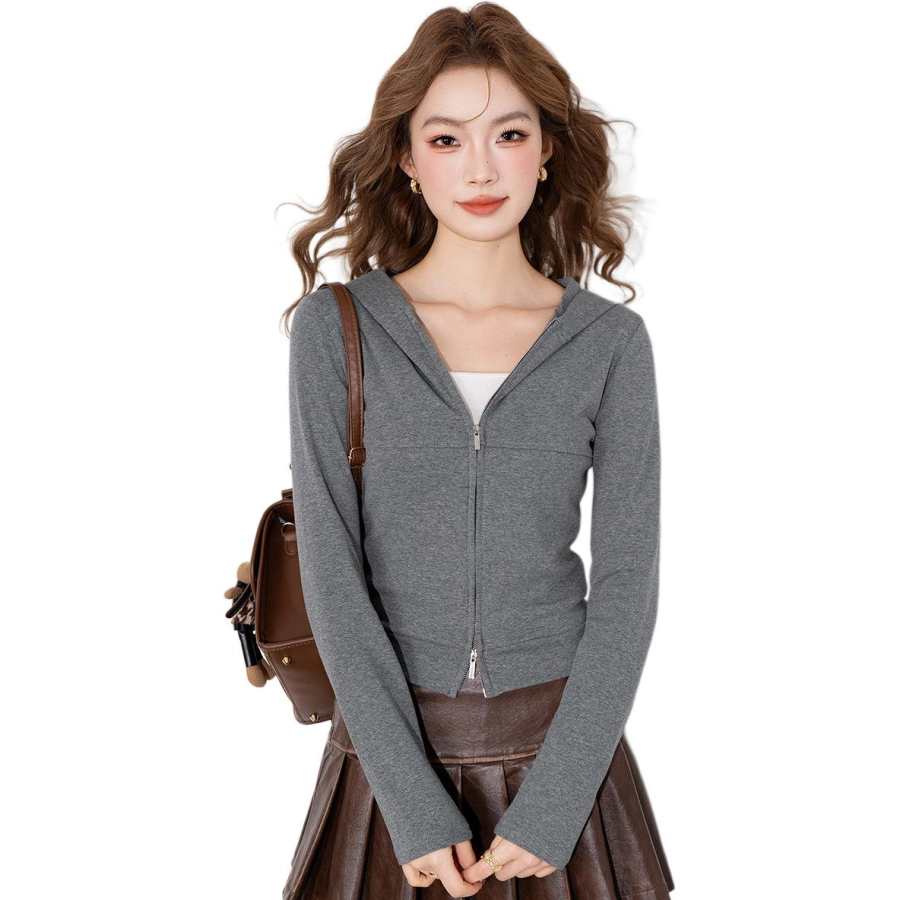 BALENO Cropped Coats Women's Hooded Moderate