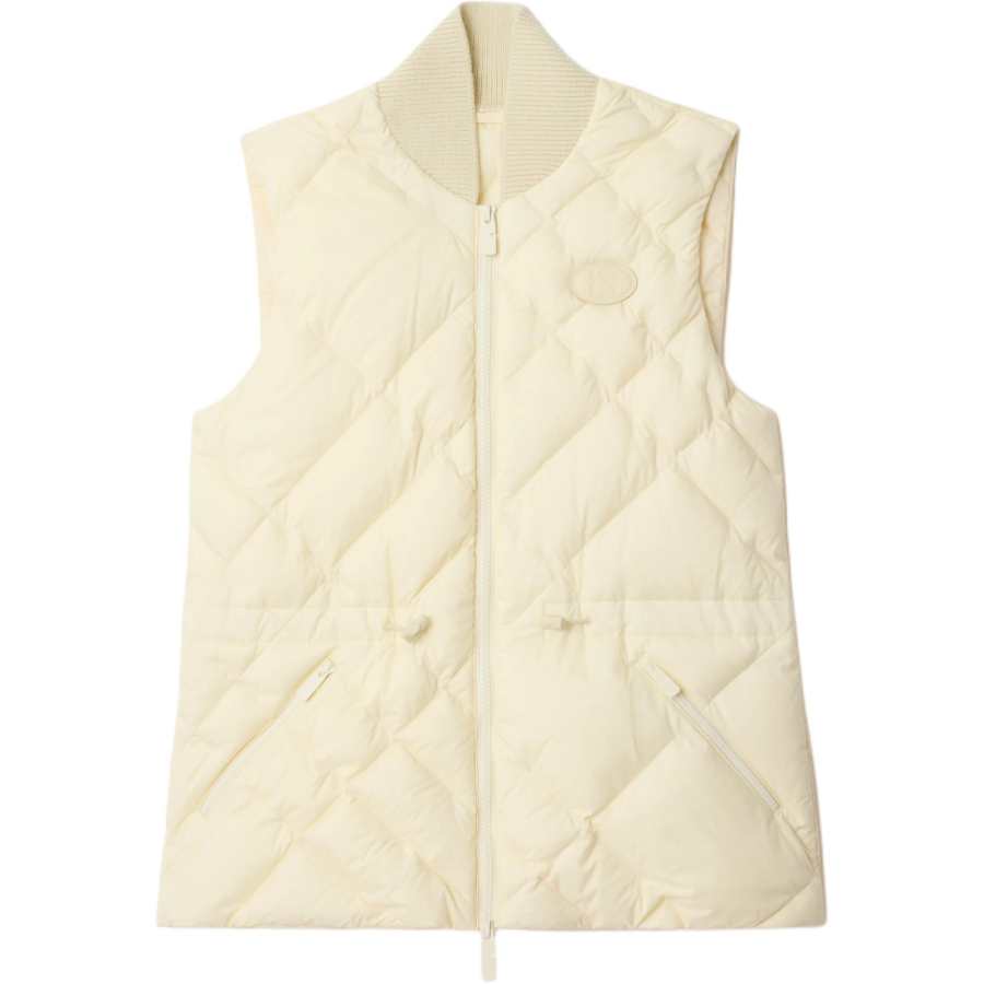 Burberry Check-Stitch Drawstring Waist Gilet