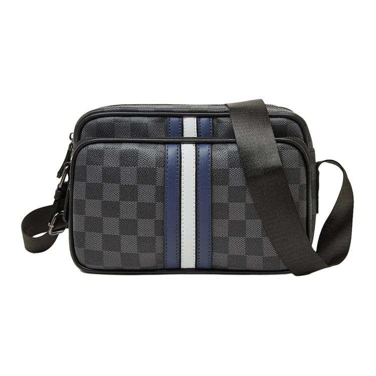 LAORENTOU Synthetic Leather Shoulder Bag Regular Men's Black