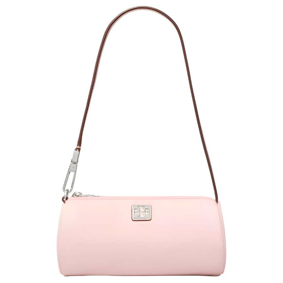 TORY BURCH VIRGINIA Fabric Cylinder Bag, Shoulder Bag Women's Pink