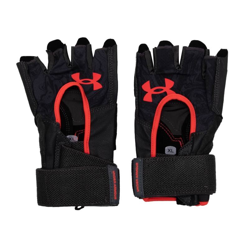 Under Armour Sheepskin Gloves Men's Black Red