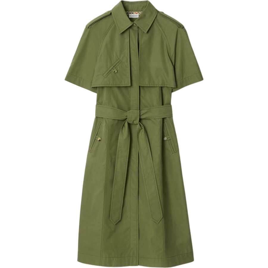 Burberry button-fastening midi dress