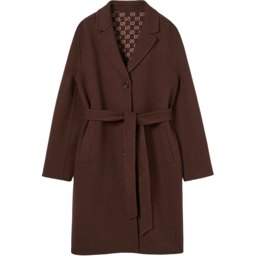 GUCCI Gucci Reversible silk wool coat