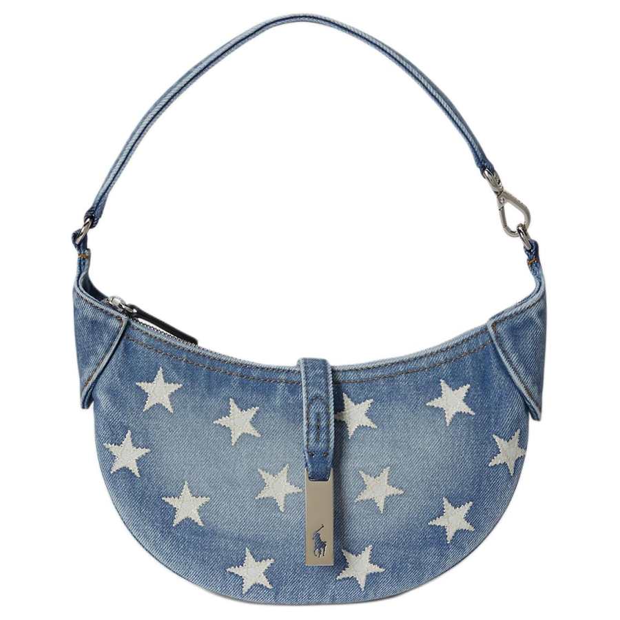 Polo Ralph Lauren Polo ID Cotton Shoulder Bag Mini Women's Blue
