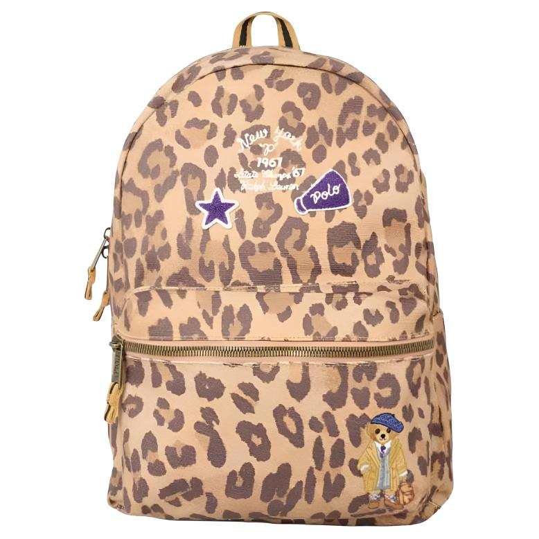 Polo Ralph Lauren Polo Bear Cotton Backpack Kids' Beige