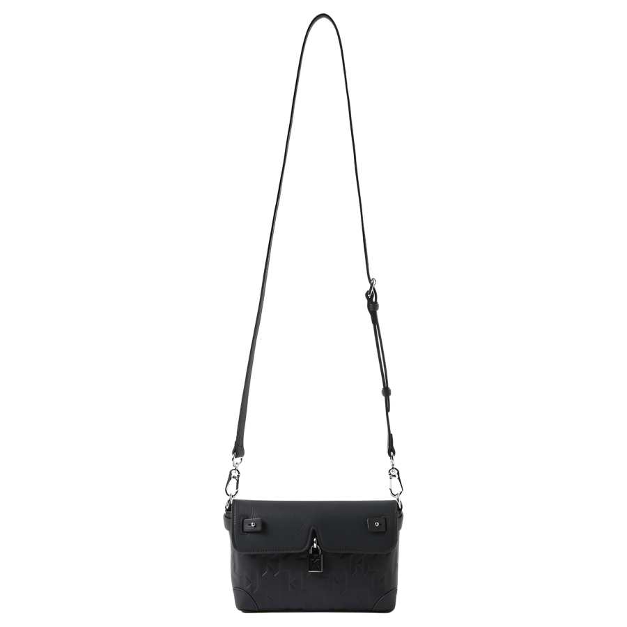 KARL LAGERFELD / Karl Lagerfeld Jeans Cow Leather Crossbody Bags Men's Black
