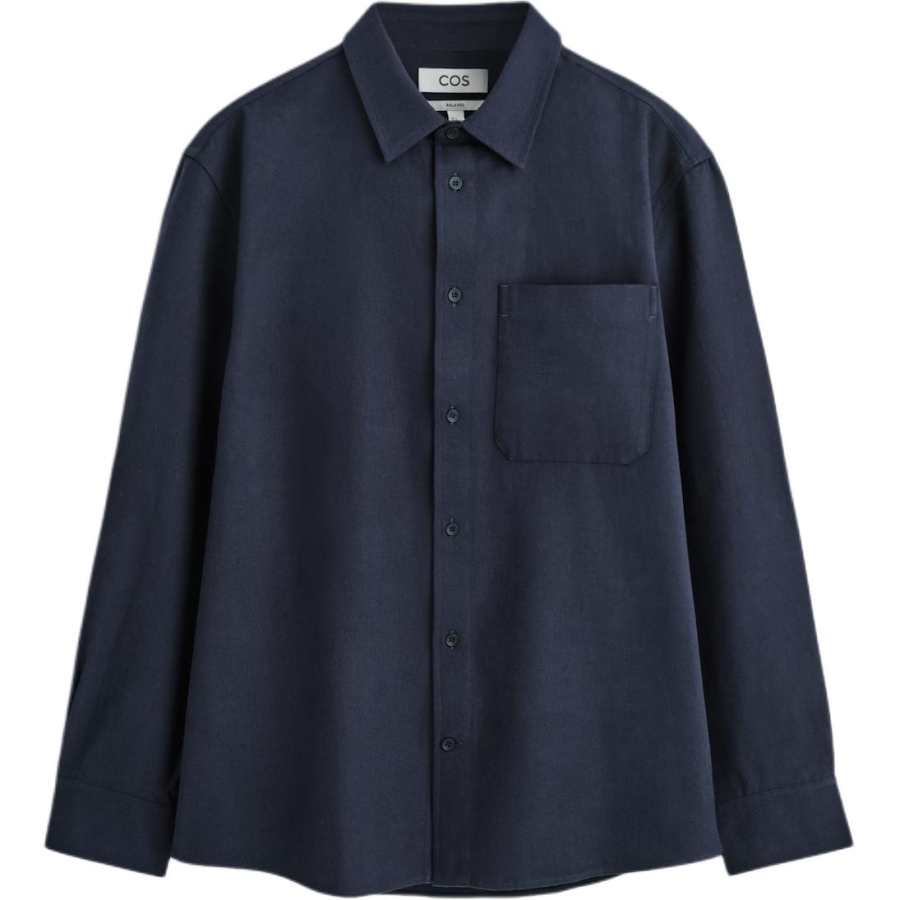 COS COS Shirts Men's Marine Lapel Moderate