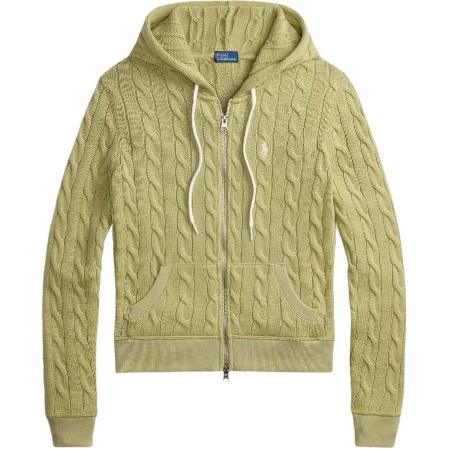 Polo Ralph Lauren zip-up cable-knit hoodie