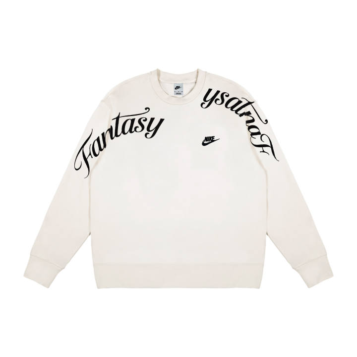 Nike Nike Sweatshirts Unisex Ecru Crew Neck Thickened Regular