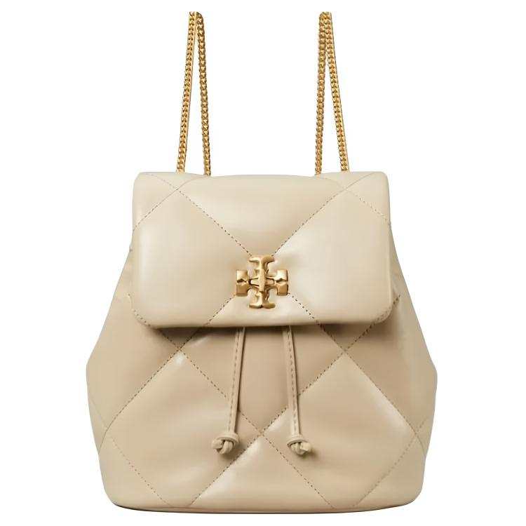 TORY BURCH Kira Cow Leather Backpack Mini Women's Beige