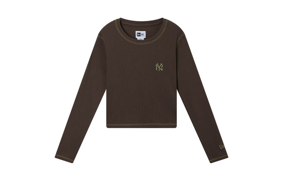 New Era Knitwear Women's Brown Crew Neck Moderate