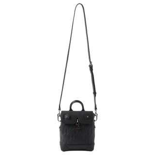 KARL LAGERFELD / Karl Lagerfeld Jeans Cow Leather Crossbody Handbag Men's Black