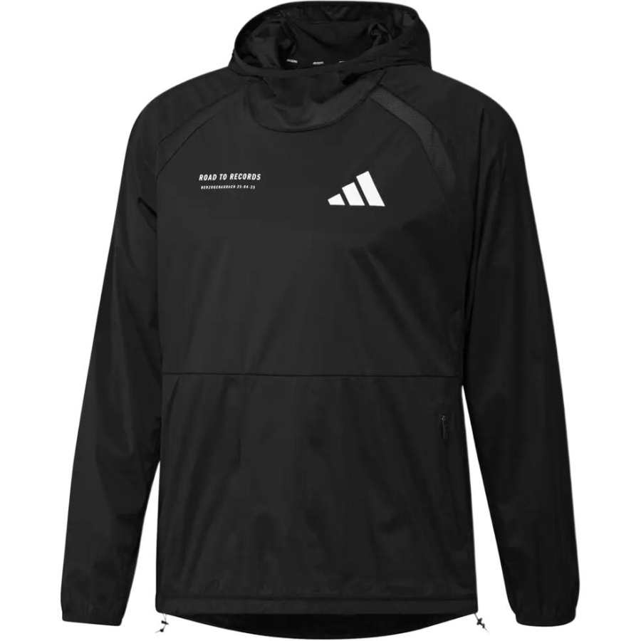Adidas Adidas Sweatshirts Men's Black Hooded Moderate Straight Fit
