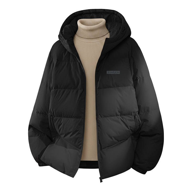Tonlion Down Jackets Unisex Hooded Thickened Puffer Jacket