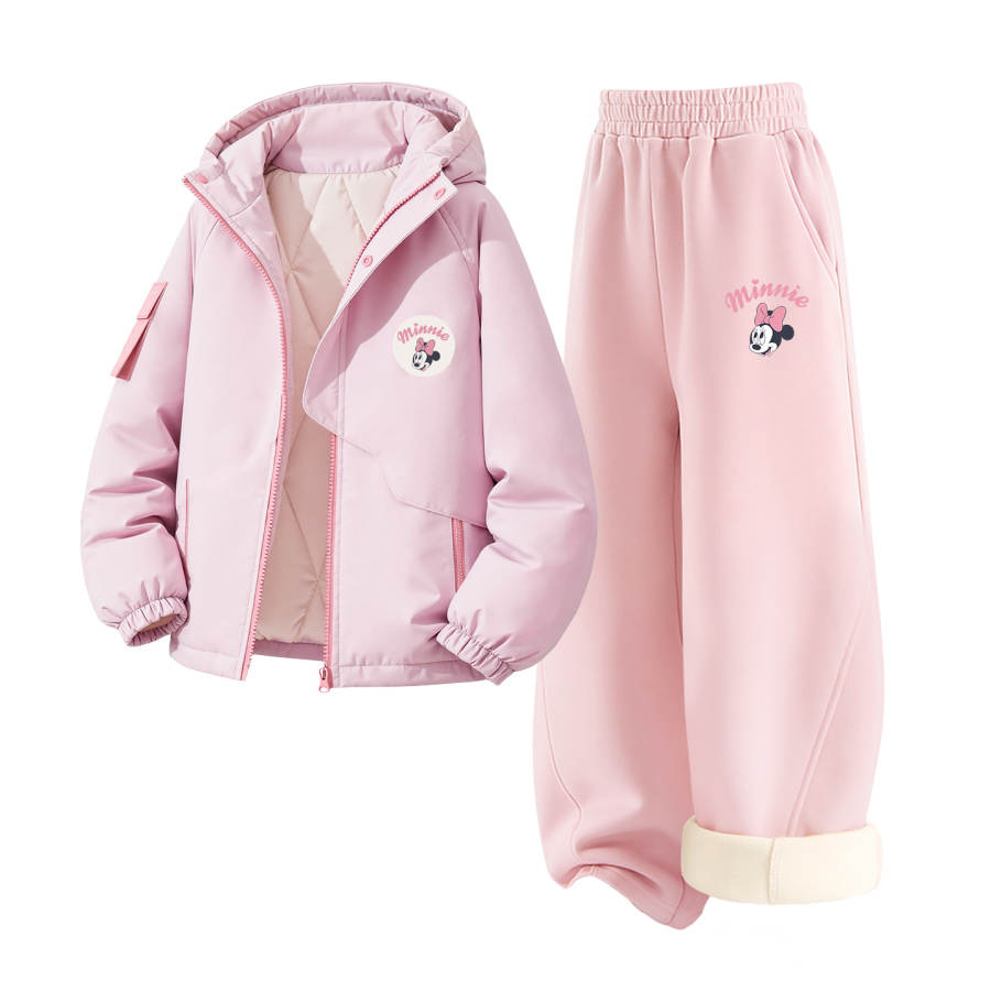 Disney Kids Casual Sportswear Hooded Thickness