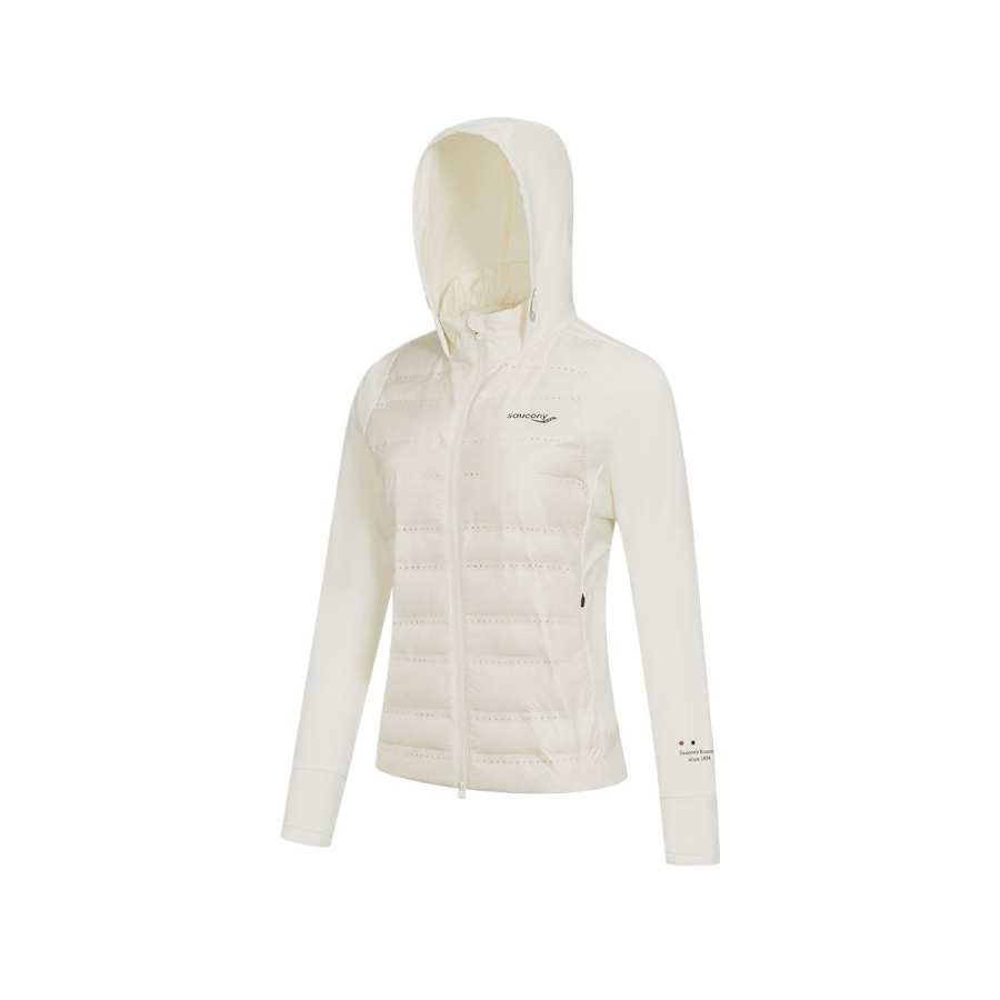 Saucony Down Jacket Women's Cream White