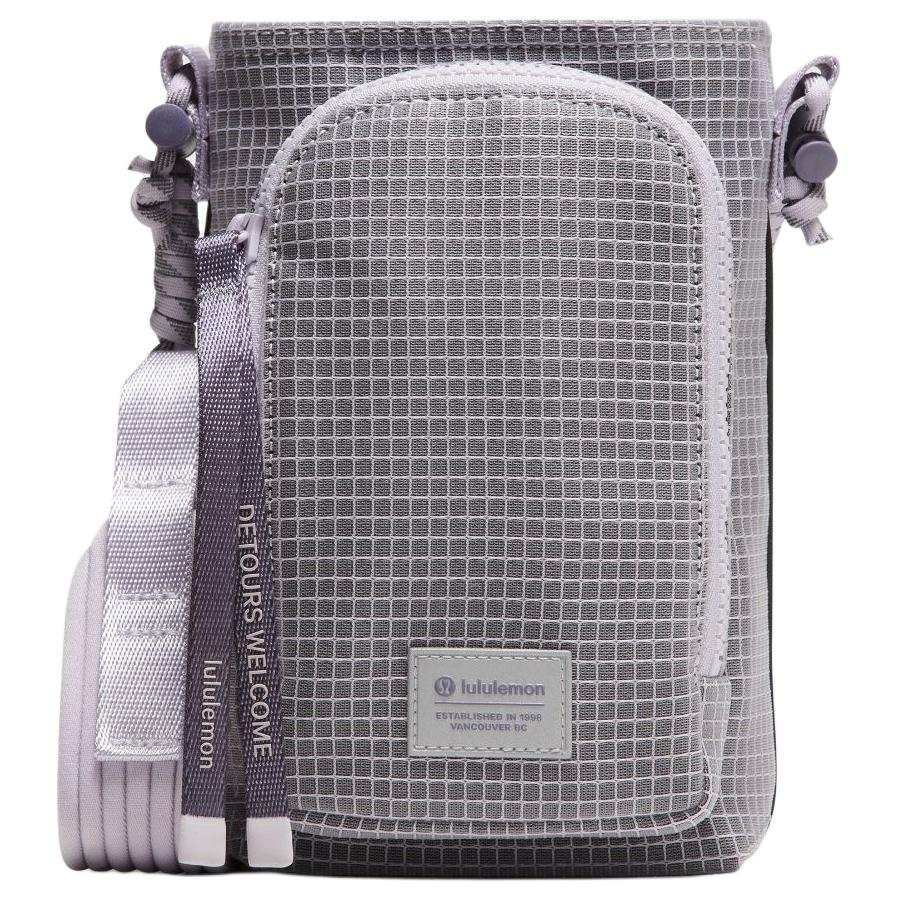 Lululemon Water Bottle Polyester Crossbody Bags Unisex Light Lavender & Grape & Misty Purple
