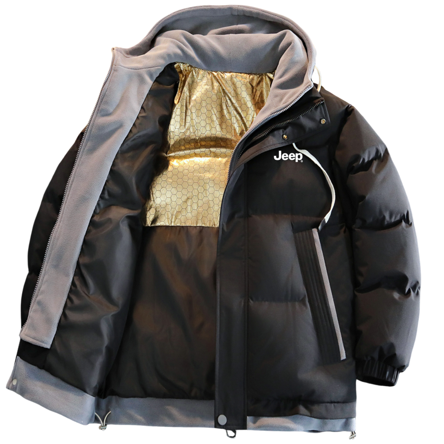 Jeep Jeep Puffer Jackets Unisex Hooded Thickened