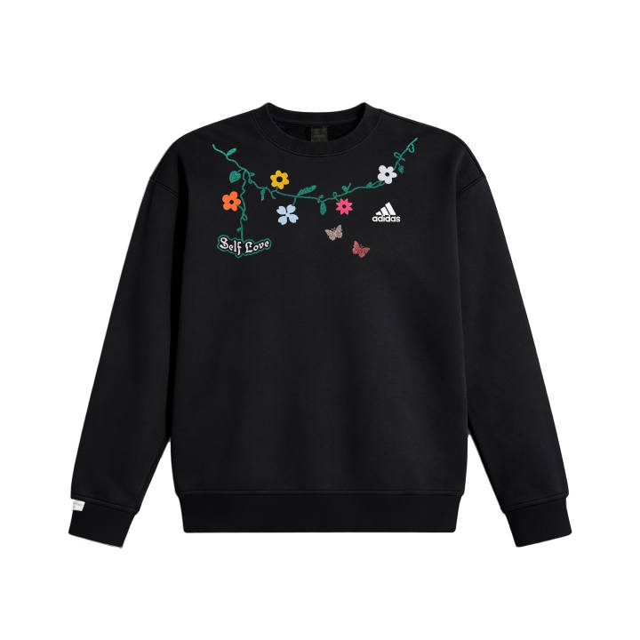 Adidas Adidas Sweatshirts Unisex Black Crew Neck Moderate Regular