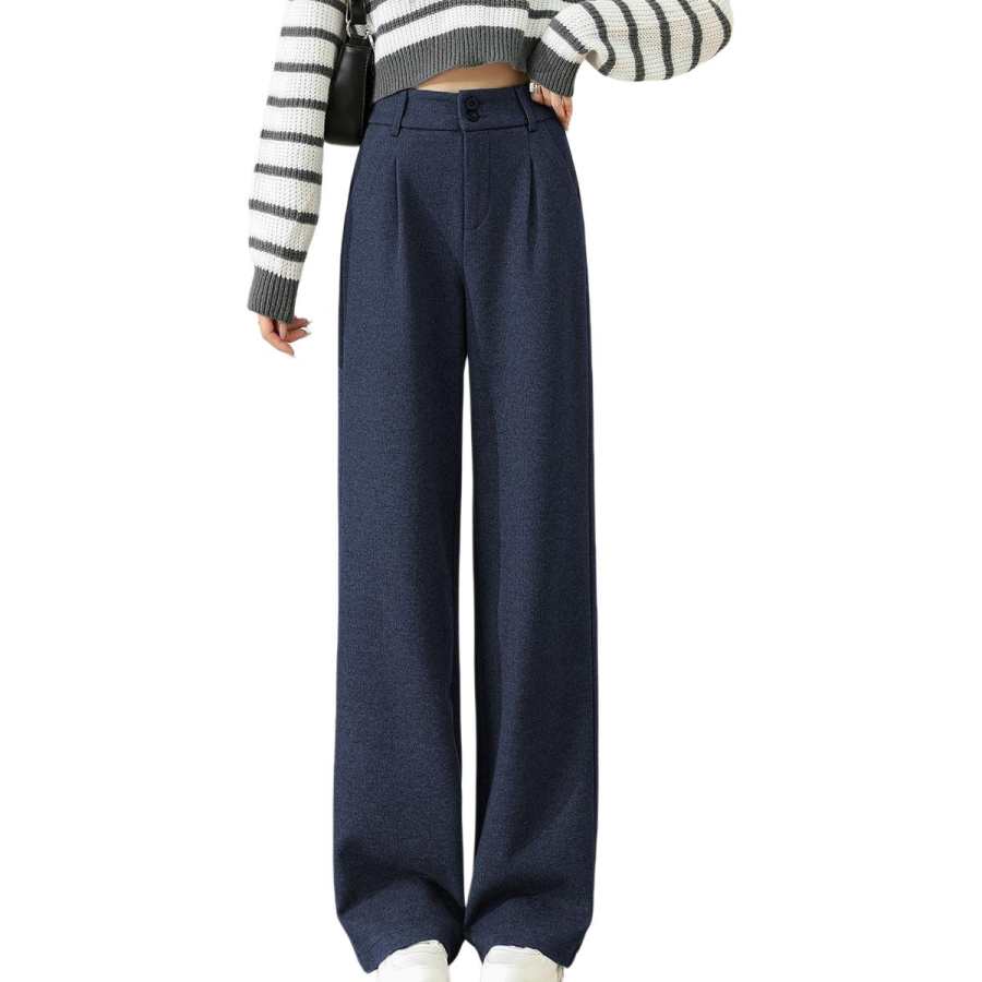 BALENO Casual Pants Women's Thickened Wide Leg Pants