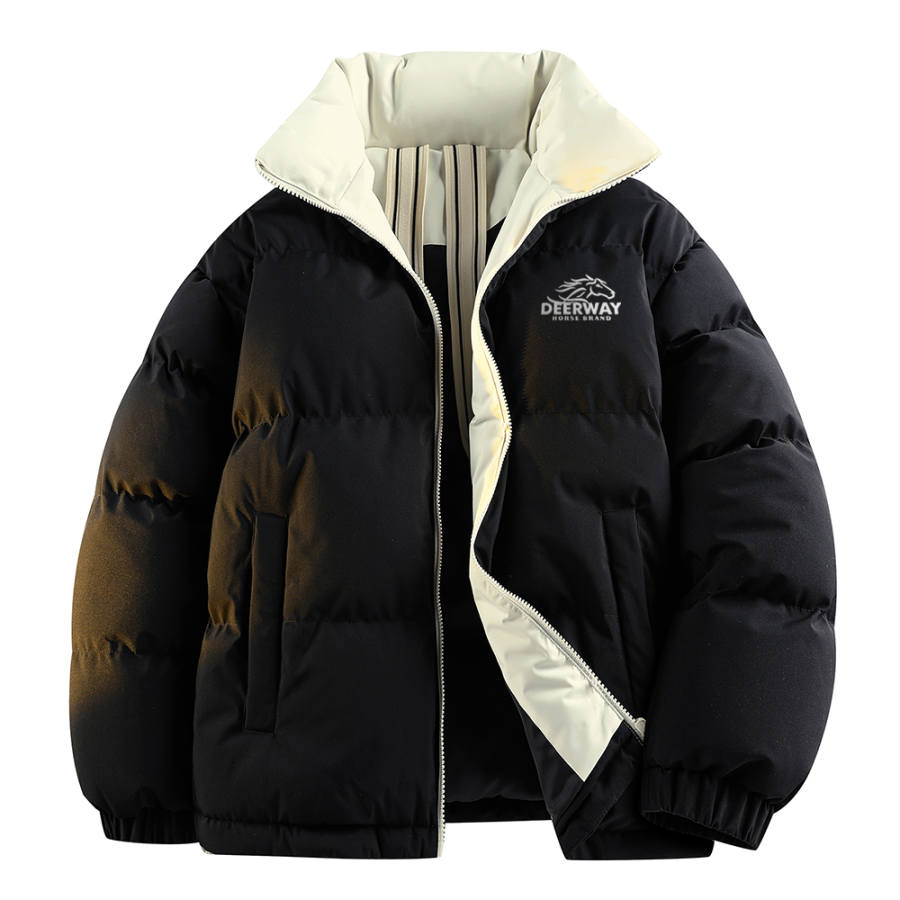DEERWAY DEERWAY Puffer Jackets Unisex Stand Collar Thickened Padded Puffer Jacket