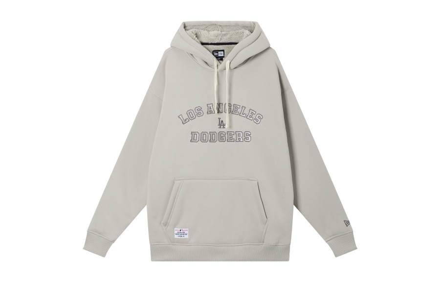 New Era Sweatshirts Unisex Gray Hooded Non Detachable Moderate
