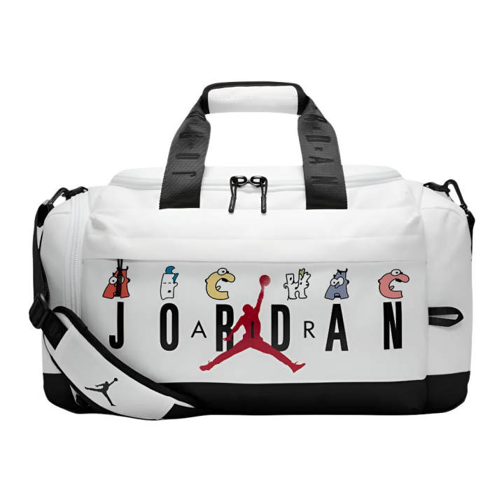 Jordan Jordan Polyester Crossbody Bag Travel Bag Unisex White