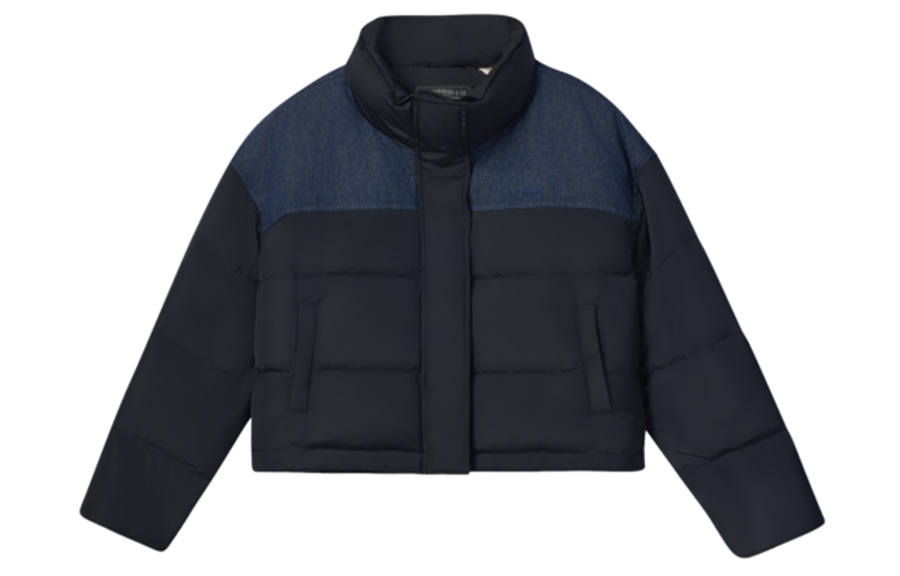 Levis Levis Down Jackets Women's Blue Black Stand Collar Thickened Other