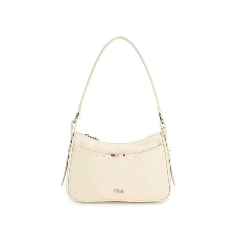 FILA WHITE Fabric Crossbody Bags Women's Wheat Beige