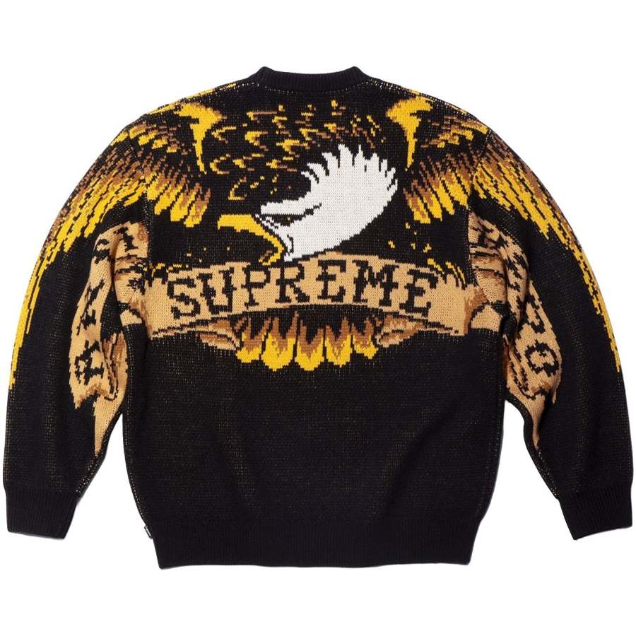 Supreme Supreme x Antihero logo-detail sweater