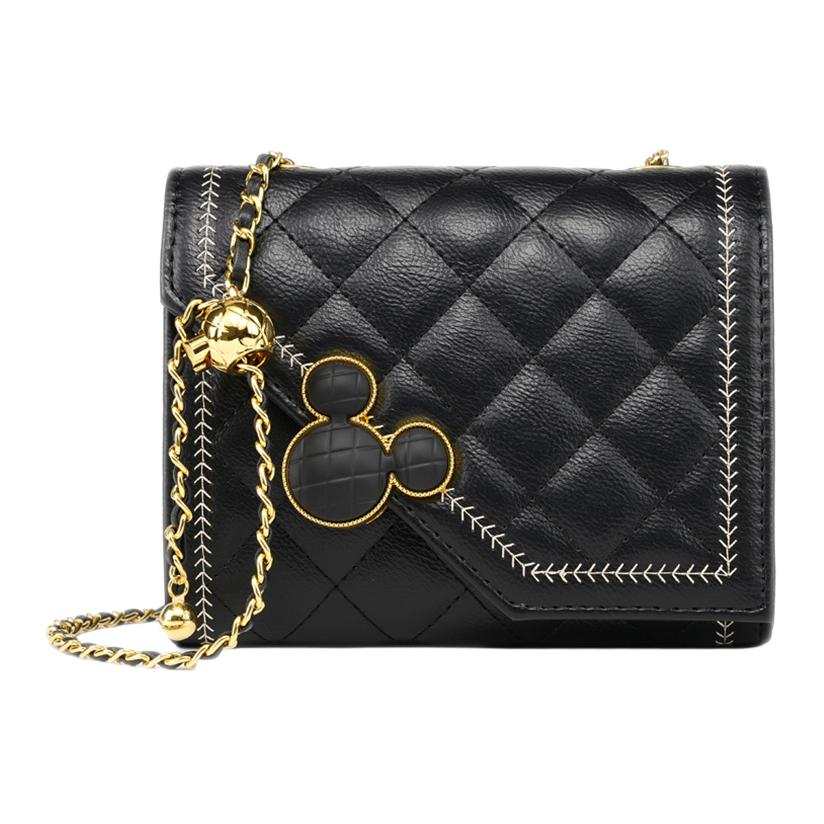 Disney Mickey Mouse PU Leather Crossbody Bag Small Women's Black