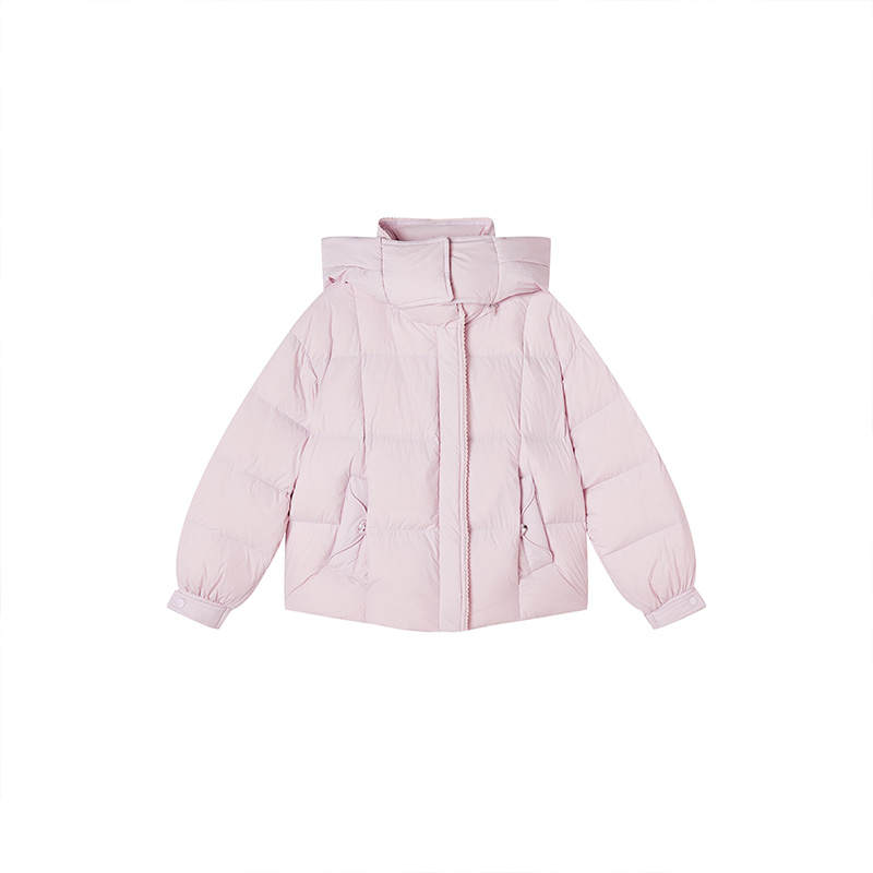 XIANGYING Down Jackets Women's Silver Peony Thickened Puffer Jacket