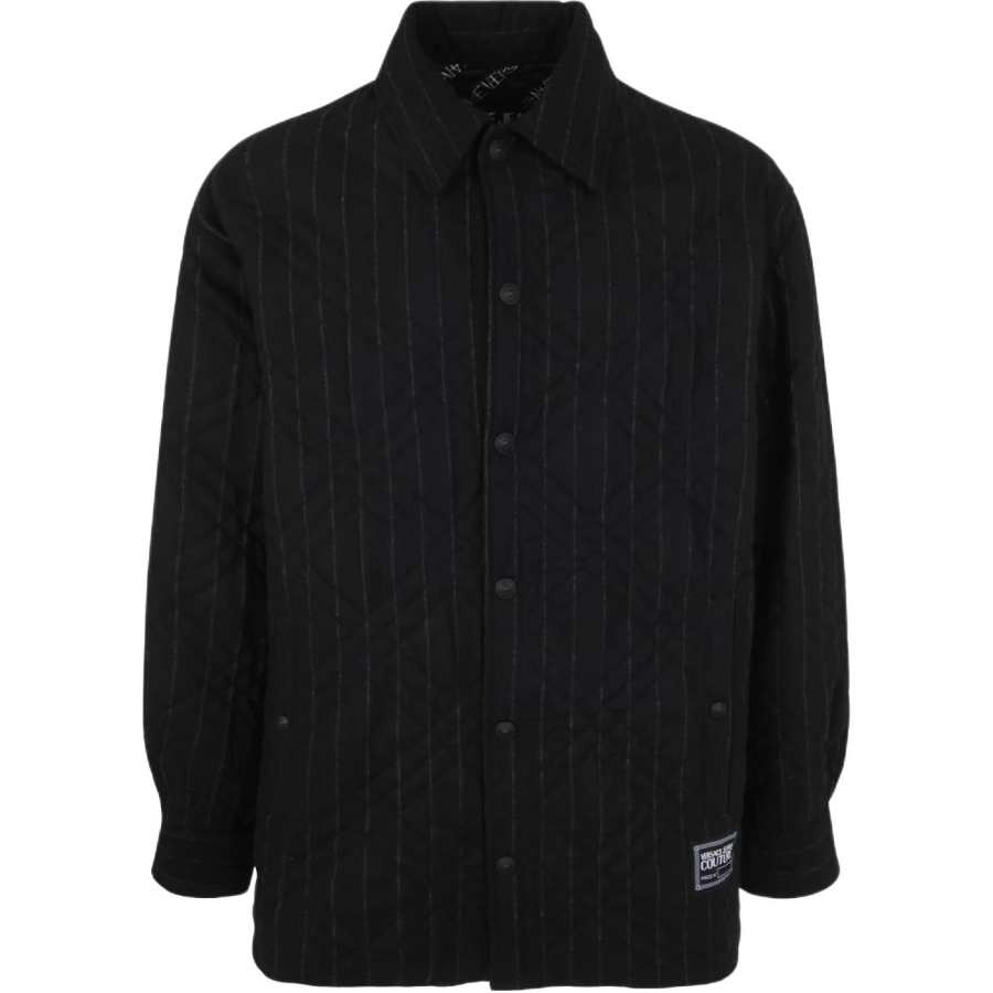 Versace Jeans Couture pinstripe quilted jacket